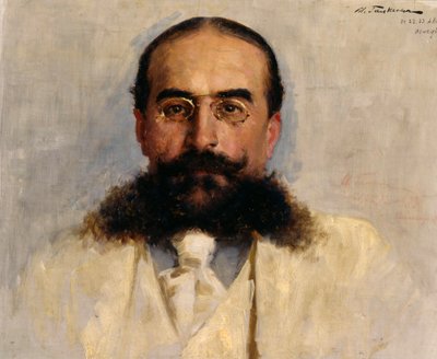 Portræt af Vladimir I. Nemirovich-Danchenko 1858-1943, 1899. af Ilya Savvich Galkin