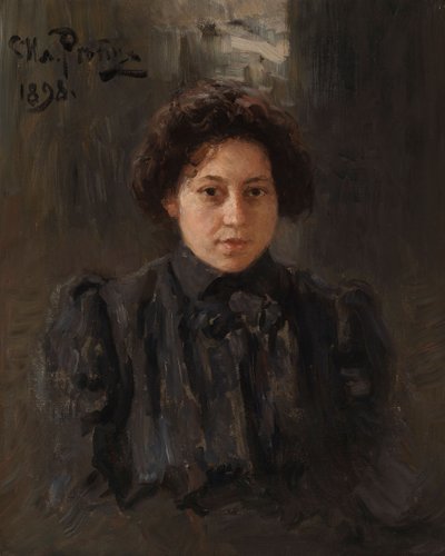 Portræt af kunstnerens datter Nadezhda Repina, 1898. af Ilya Efimovich Repin