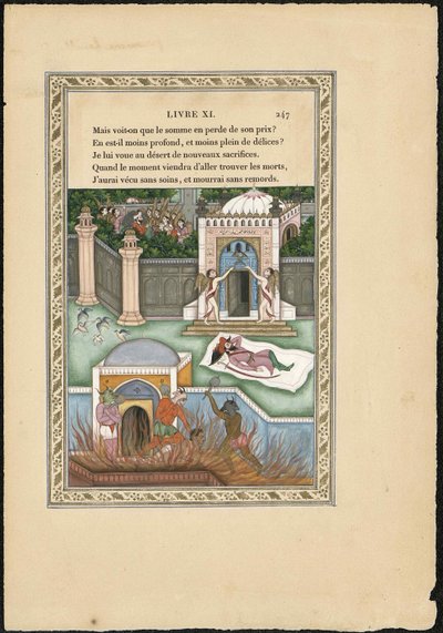 Drøm om en mogul Moguldrømmen, 1837-1839. af Imam Bakhsh Lahori