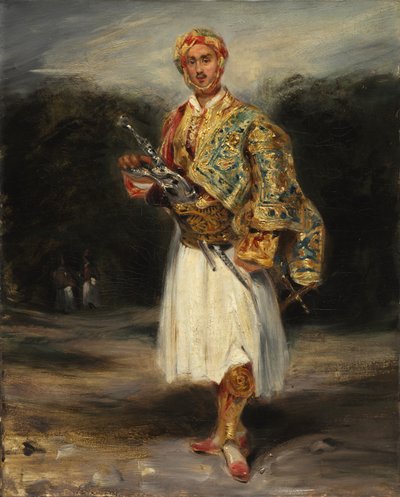 Grev Demetrius de Palatiano i Suliot-dragt af Imitator of Eugène Delacroix