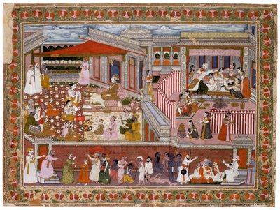 Fødsel i et palads, 1760-1770 af Indian Art