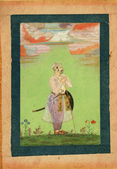 Mughal officer, ca. 1650 af Indian Art