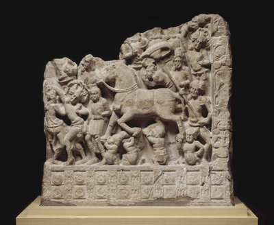 Siddhartha Gautamas store afgang, 2. århundrede. AD. af Indian Art.