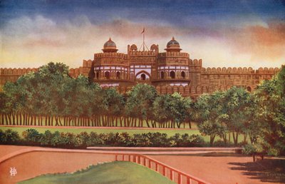 Delhi Gate, Agra Fort (farvefoto) af Indian photographer