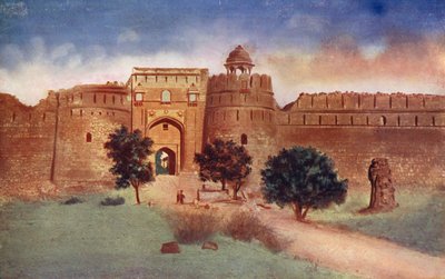 Purana Killa, det gamle fort (farvefoto) af Indian photographer