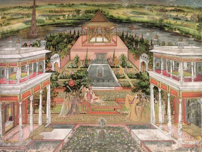 En mogulprinsesse i sin have af Indian School