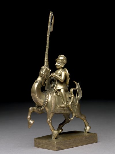 En tændstikslukker rider på en kamel, Vizagapatam, ca. 1795 (messing) af Indian School
