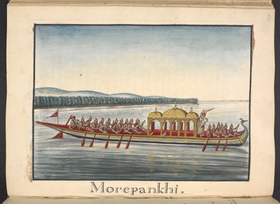 En påfuglebåd af Indian School