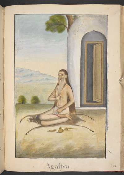 Agastya, en vismand, rådgiver for Rama af Indian School