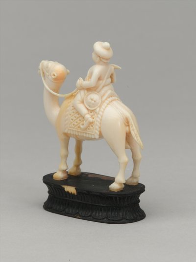 Sort ridder, skakbrik, Indien, 1820 ca af Indian School