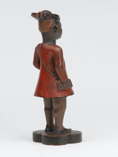 Udskåret kompagniskolefigur i træ af en sepoy fra Madras-hæren, 1785 ca. af Indian School