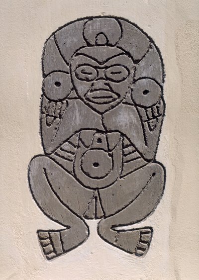 Kopi af et Taino indisk motiv af Indian School