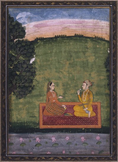 Par i et landskab af Indian School