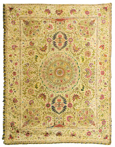 Coverlet, Mughal af Indian School