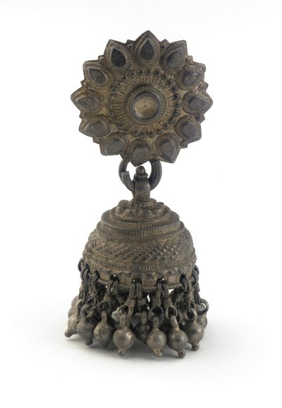 Ørering (jhumka) (sølv) af Indian School