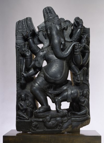 Ganesha (muskovit biotitskifer) af Indian School