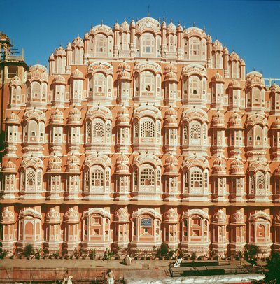 Hawa Mahal (Vindens Palads) bygget i 1799 (se også 121219 & 208426) af Indian School