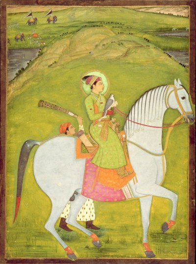 I. 63.7 Ung prins rider, c.1720-30 af Indian School