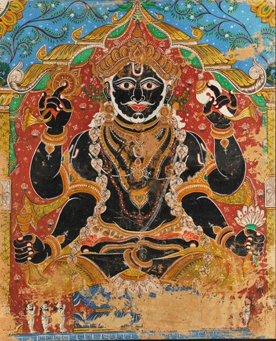 Jagannath (vægmaleri) af Indian School