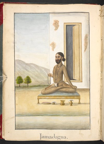Jamadagni, far til Parasurama af Indian School