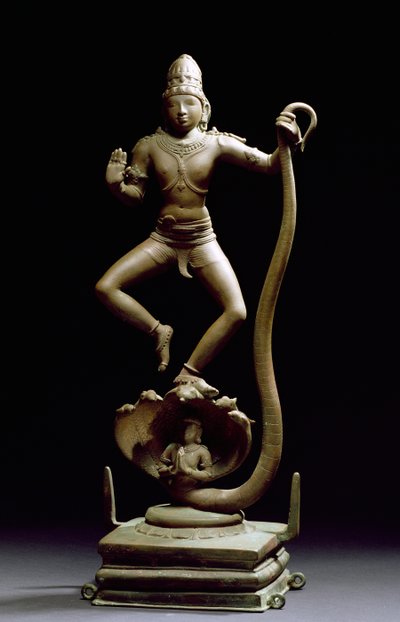 Kaliyakrishna, Chala, Tamil Nadu (bronze) af Indian School