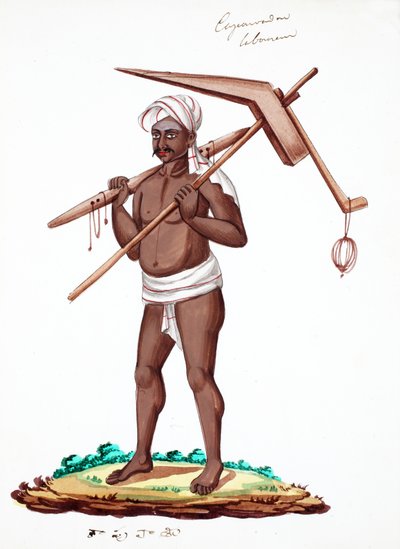 Arbejder (wc på papir) af Indian School