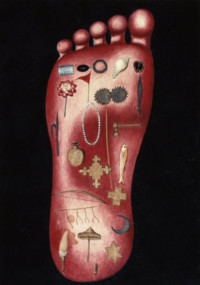 MSS EUR C 116/1 f.193r Ramas fod, fra det hinduistiske epos 