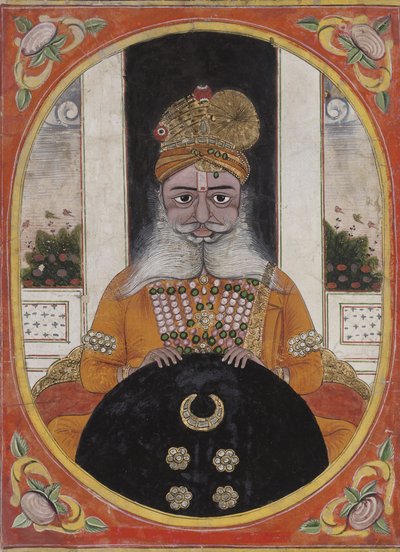 Maharaja Sardar Singh, hersker over Bikaner, 1851-71 af Indian School