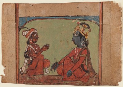 Miniaturemaleri (ugennemsigtigt wc på papir) af Indian School