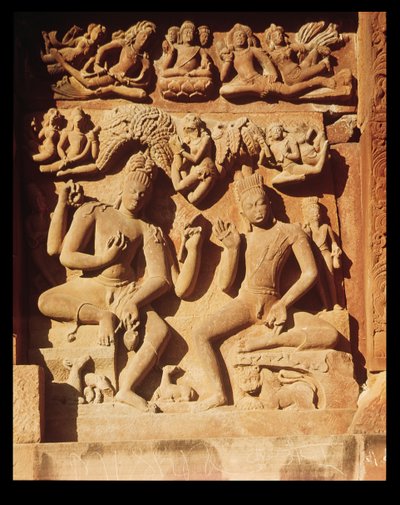Relief fra Vishnu-templet, ca. 500 e.Kr af Indian School