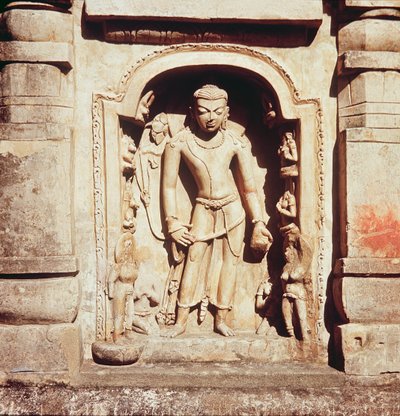 Relief fra hovedtemplet på Site III, 320-530 af Indian School