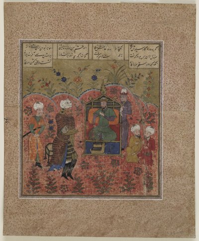 Rustam før Kay Ka "us, 1450-75 af Indian School