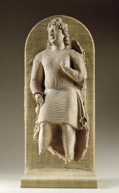 Stående ungdom eller Maitreya, Gandhara (stuk) af Indian School