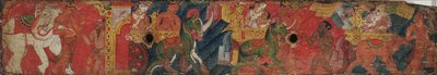 Vessnatara Jataka, fra et manuskriptomslag, Pala School, ca. 1200 (malet træ) af Indian School