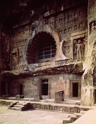 Udsigt til indgangen, Cave 26 af Indian School
