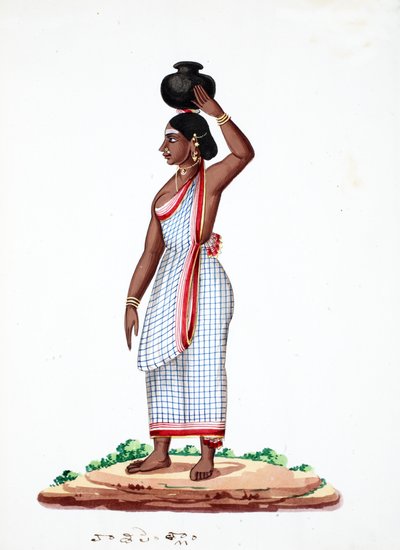 Vandbærer (wc på papir) af Indian School