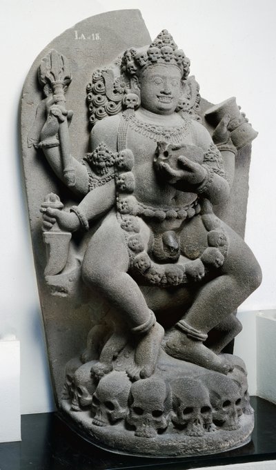 Bhairava, ca. 1300 (andesite) af Indonesian School