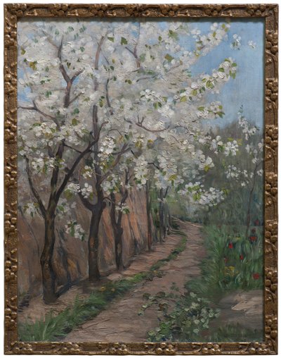 Cherry Blossom (olie på lærred) af Ingeborg Eggertz