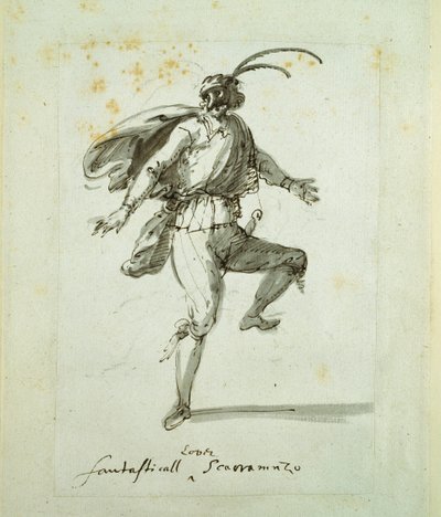 En fantastisk umådelig elsker (pen og blæk på papir) af Inigo Jones
