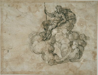 Apollo (pen og blæk på papir) af Inigo Jones