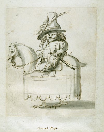 Hollandsk side (pen og blæk på papir) af Inigo Jones