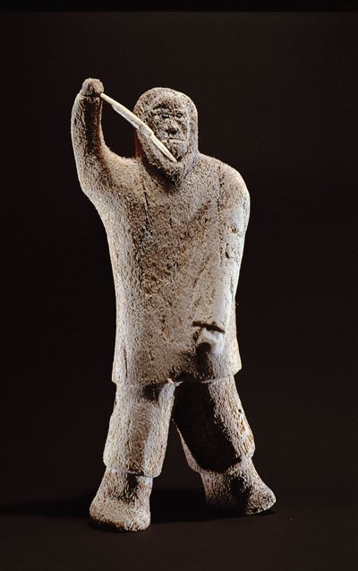Hunter, fra Cape Dorset (hvalben) af Inuit School