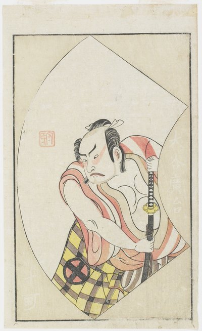 Skuespilleren O_Tani Hiroji As Jukka, 2. januar af Ippitsusai Bunchō