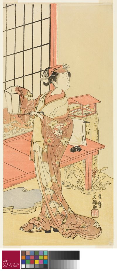 Tee c and r Segawa Kiku no Onna Good, Possibly a s P Hayashi s Ayaori medlem Te Py Nu i fuld gang Genji Suehiro af Ippitsusai Bunchō