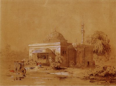 Projekt af det tyrkiske bad-pavillon i Catherine Park i Tsarskoye Selo, ca. 1850 af Ippolit Antonovich Monighetti