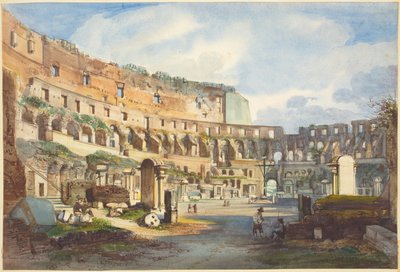 Colosseums indre af Ippolito Caffi