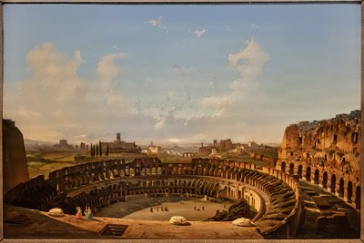 Indvendigt billede af Colosseum af Ippolito Caffi