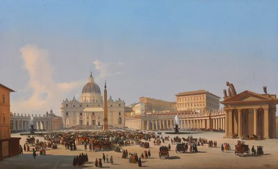 Peterspladsen, Rom af Ippolito Caffi