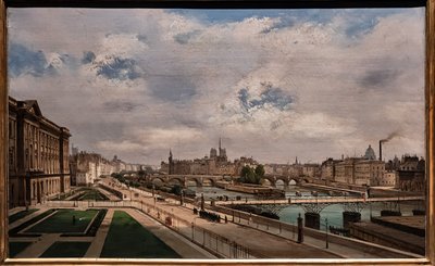 Udsigt over Paris fra Louvre-paladset af Ippolito Caffi