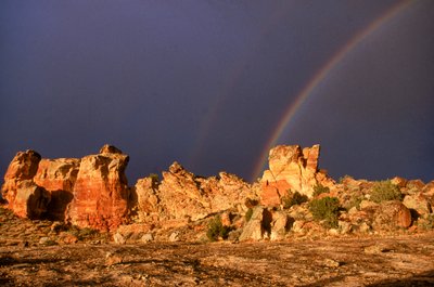 Ancient Anasazi site, Castle Rock, Colorado af Ira Block